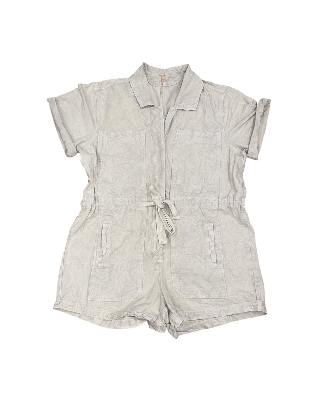 Free people linen blend romper